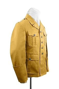 ドイツ軍アフリカ軍団ジャケット 新品ドイツ軍M36ぽいベージュ制服　Lサイズ程度 ドイツ軍アフリカ軍団ジャケット 新品ドイツ軍M36ぽいベージュ